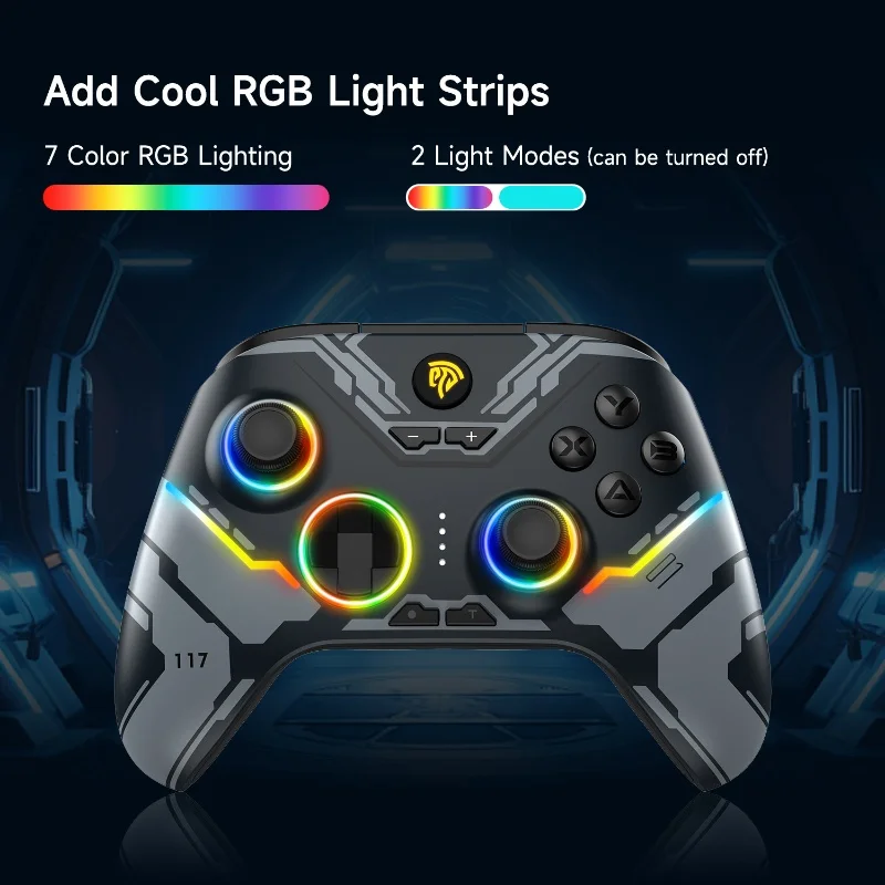 X15 Esports Games Handle Macro Programmed Hall Linear Trigger Bluetooth Connection Comfortable Grip Support Switch Steam Ios