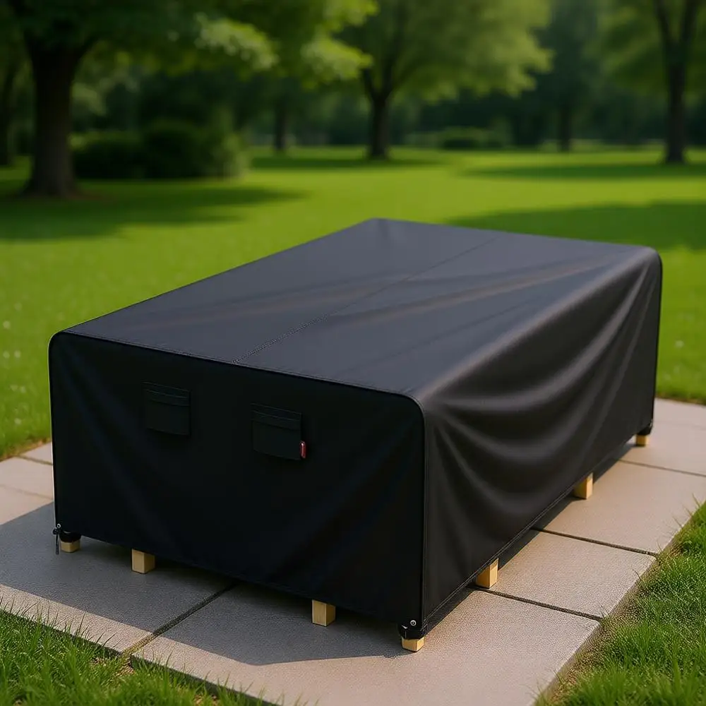 

Patio Furniture Covers, 110 x 56, Fits 4-9 Seats, 56-52 Wide, 110-106 Long, Waterproof, Heavy-Duty 600D