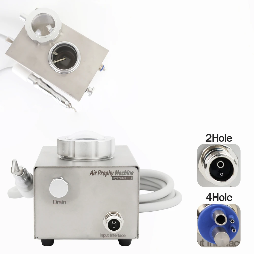 Dental Lab Cleaning Air Water Prophy Polishing Sandblasting Machine Water Vapor Separation 2holes 4holes Dentistry Tools