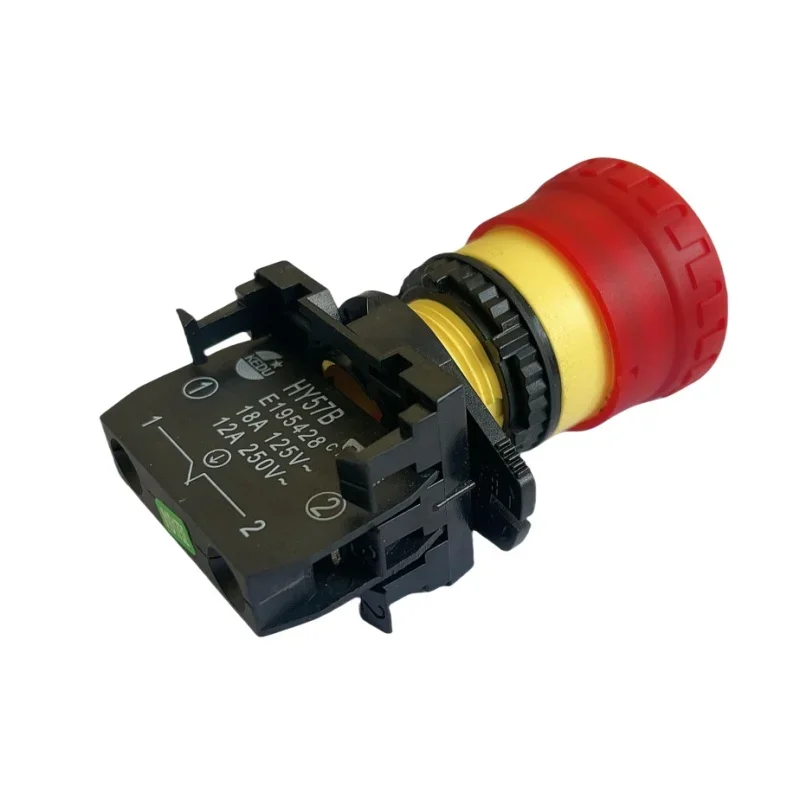 HY57B Mushroom Emergency Button 18A 125V 12A/250V Emergency Stop Button Press Switch