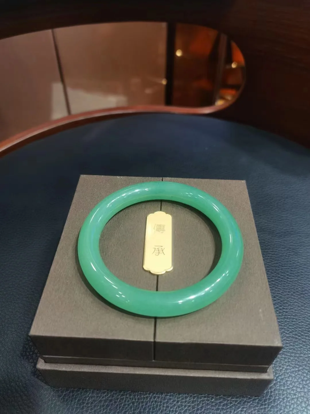 

New Original Ecological exquisite Green Jadeite Bracelet Genuine Dongling Jade Bangle circular Handring Lucky Fine Jewelry