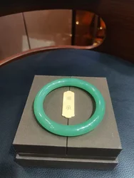 New Original Ecological exquisite Green Jadeite Bracelet Genuine Dongling Jade Bangle circular Handring Lucky Fine Jewelry