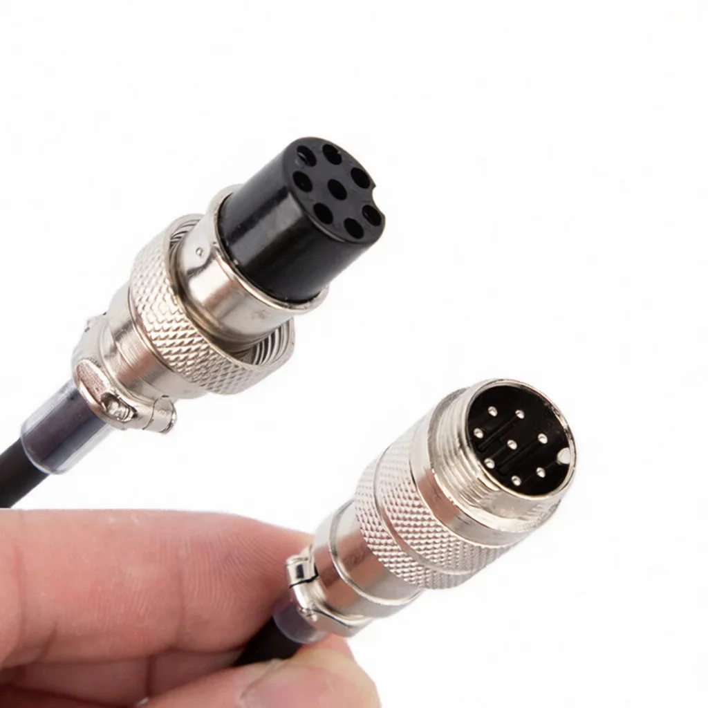 Reliable 8 Pin Aviation Male To Female Cable Extension For EMS53 EMS57 MC44 TM241 HM36 Mic Radio Audio Accessory Lead
