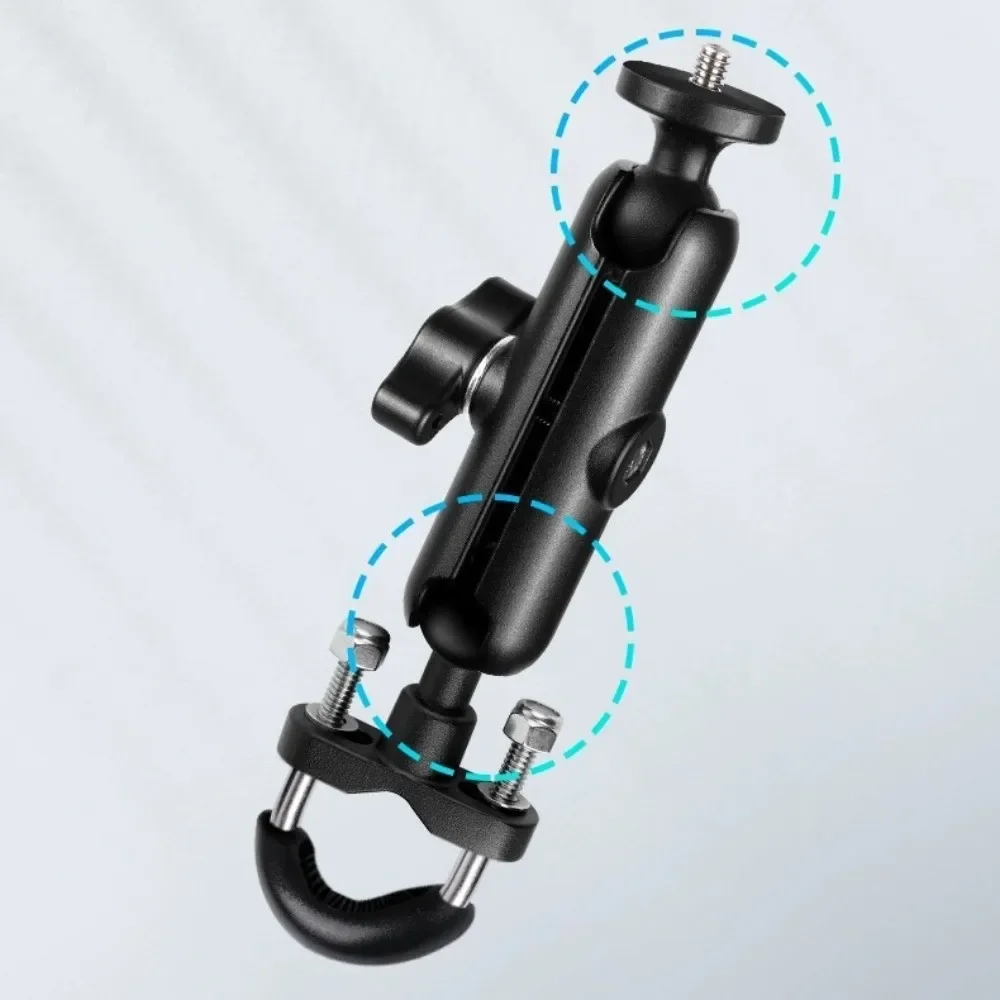 Motorcycle Dashcam Bracket Motion Camera Mounting Bracket Pan Tilt Bracket Car Mounted Aluminum Alloy Camera Bracket