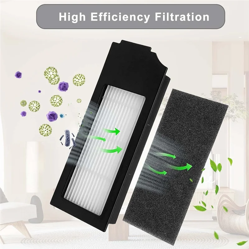 M04K Accessories Parts Kit For Ecovacs Deebot X1 Turbo Omni / T10 Omni Vacuum Cleaner Main Side Brush HEPA Filters Mop Pads