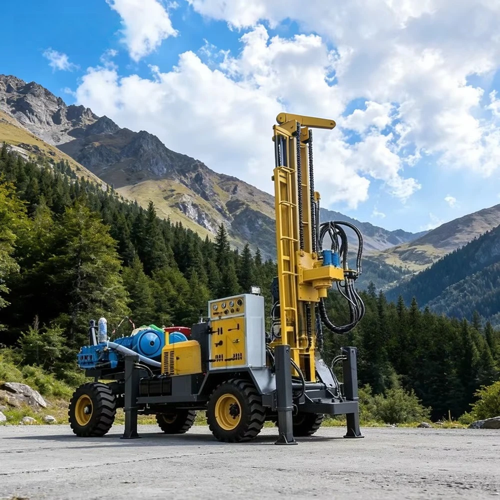 Water Well Drilling Rig 2026 New Portable Trailer Type 200/260/300/400m High Efficiency Deep Well Borehole Drilling Equipment