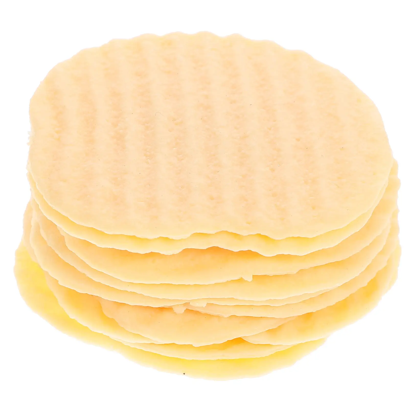 10Pcs Simulation Potato Chip Props Visually Stunning Lifelike Food Display Models for Magazine Shoots DIY Decor Photo Props