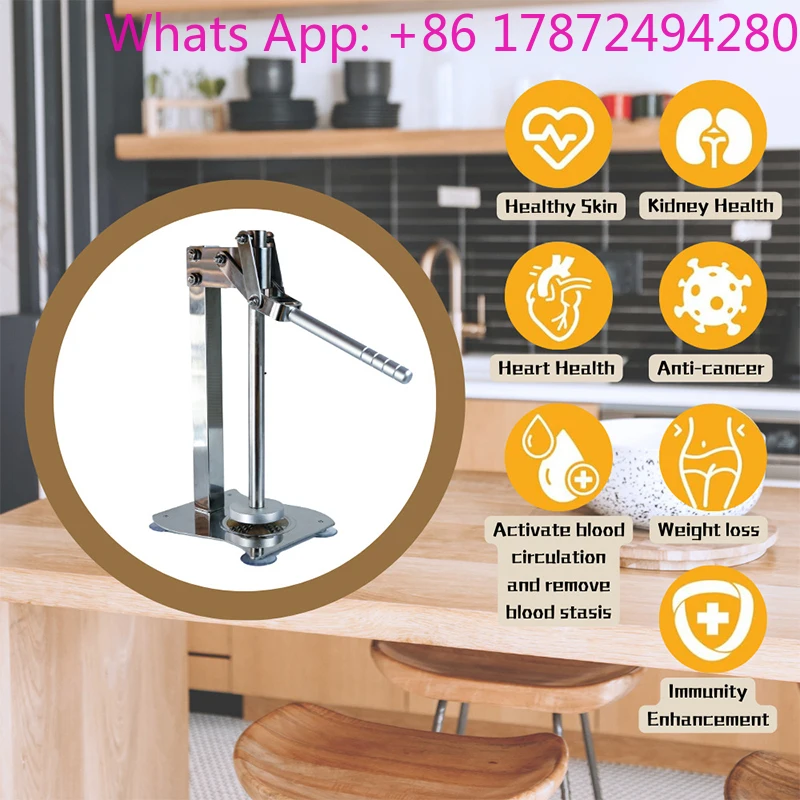 Home & Street Vendor Squeezer 304 Stainless Steel Manual Lemon Juicer Lever-Action Effortless Press