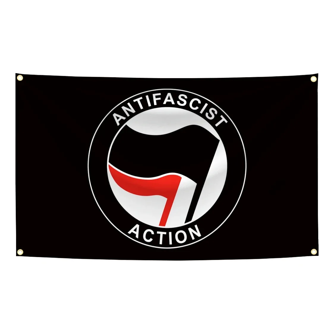 Antifascist Action Flag Tapestry Polyester Digital Printing Banner for Garage Wall Art Out Door Decoration