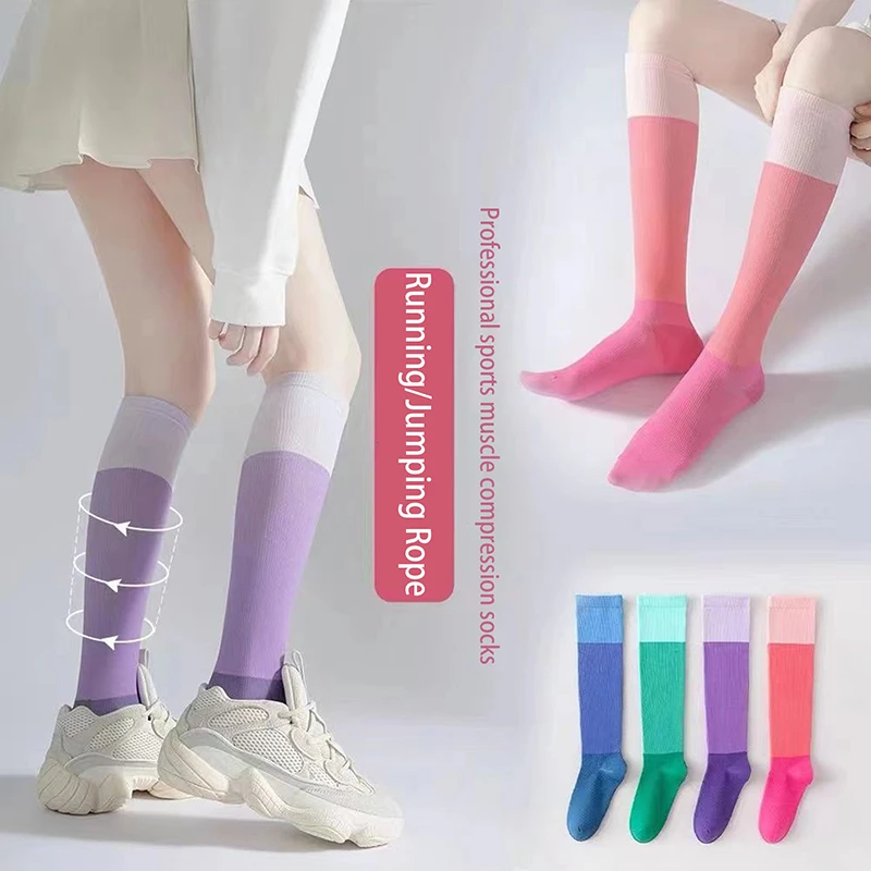 1Pair Varicose Veins Socks Compression Stockings Nurse Sports Cycling Socks Running Gift For WoMen Nature Hiking