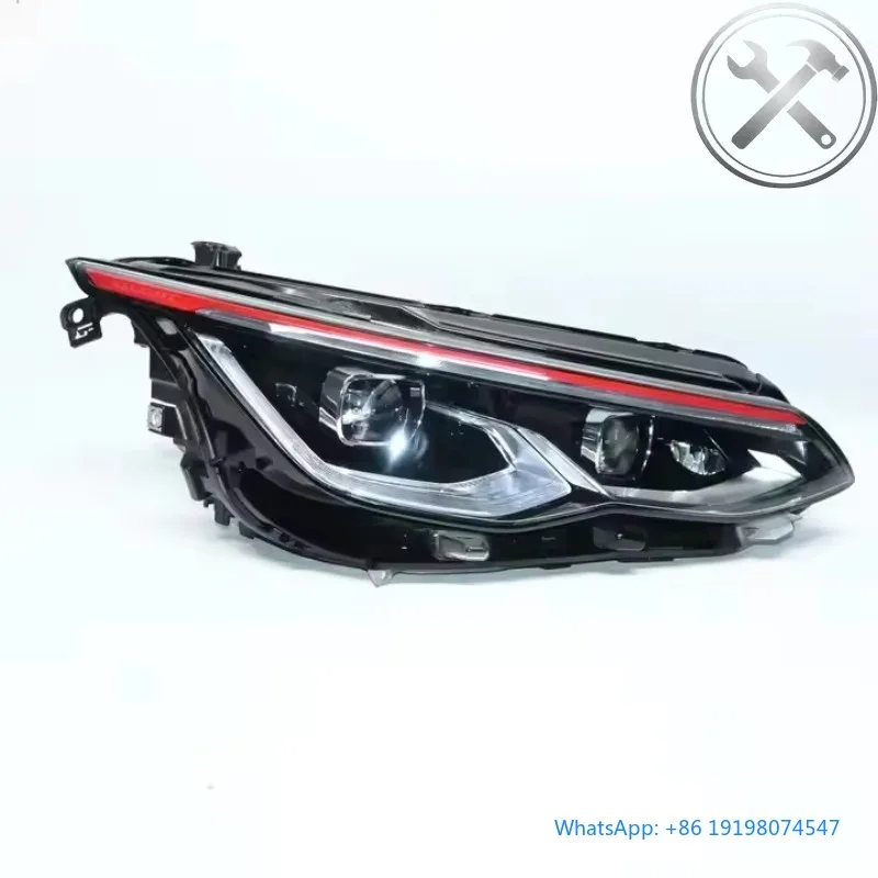 

High Quality 2019 Compact Sports Car Matrix LED Headlights Assembly IQ Lights 6000K White Red Line Waterproof Auto Parts