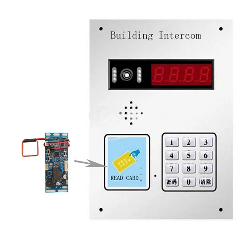 RFID ID 125K Frequenty Embedded Access  Module Intercom Access Control Lift Control With 2pcs Mother Card