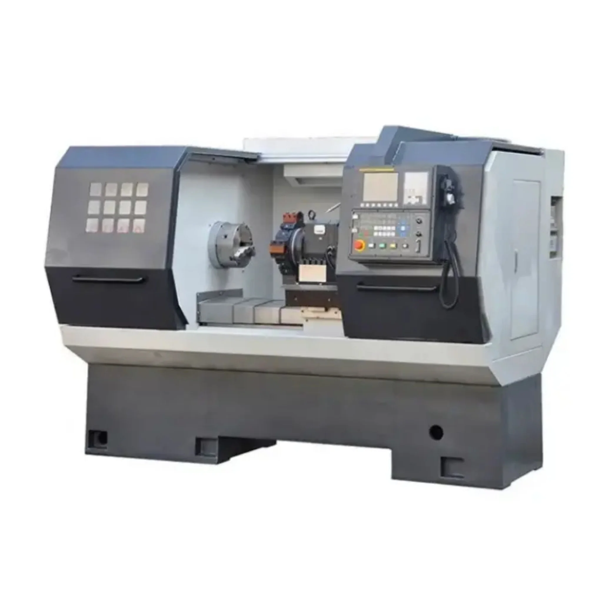 4 Axis Light Duty Fanuc Control Automatic Vertical Cnc Lathe Hine For Metal Turning Center