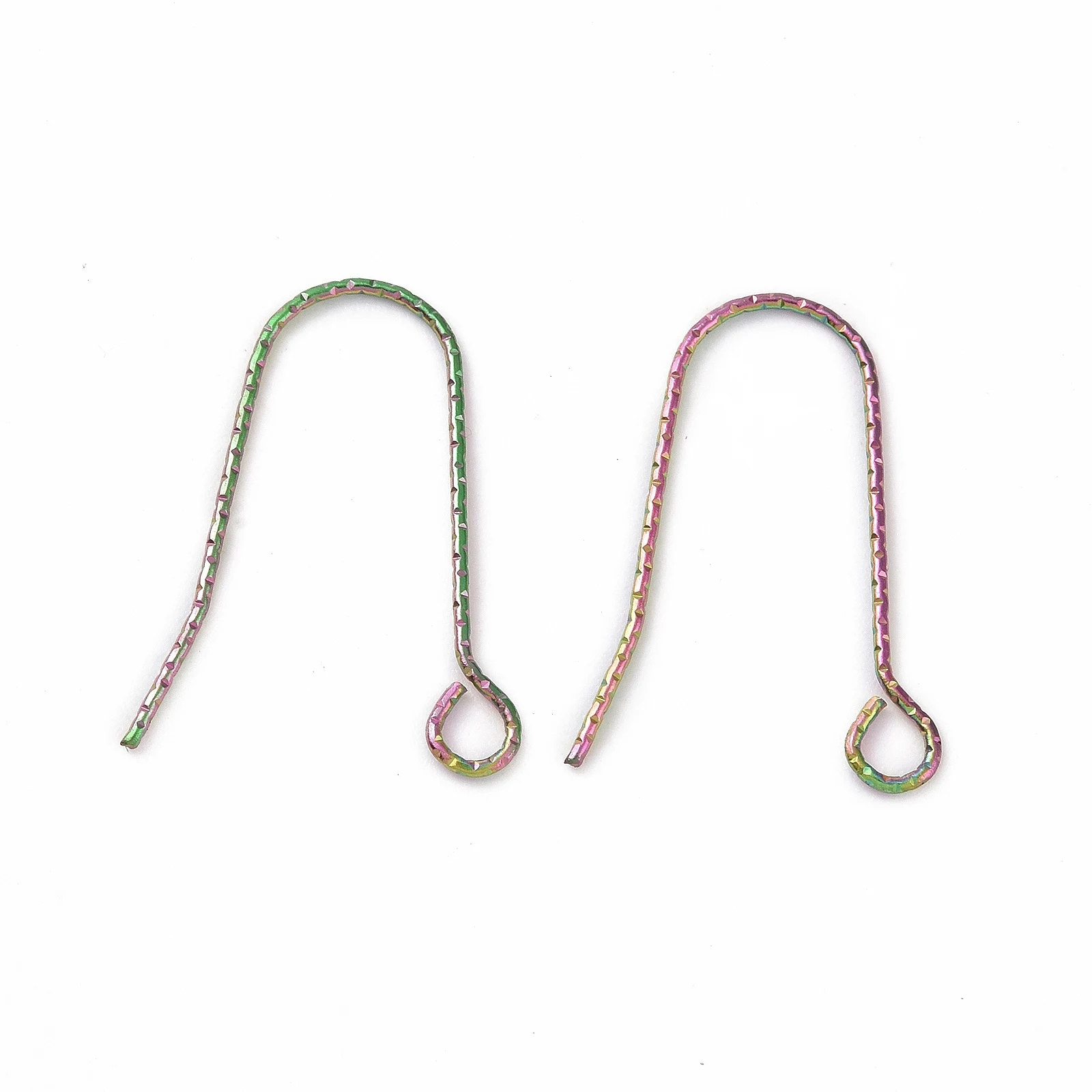 Boucles d'Oreilles en Acier Inoxydable 100, 316 Pièces, Crochets avec Boucle Horizontale