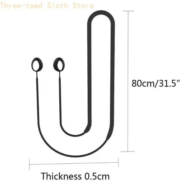 Silikon Anti-Verloren Seil Hängenden Hals Lanyard Geeignet für-Galaxy Knospen 2 Bluetooth-kompatibel Kopfhörer Kabel Strap E74A – Detail 6