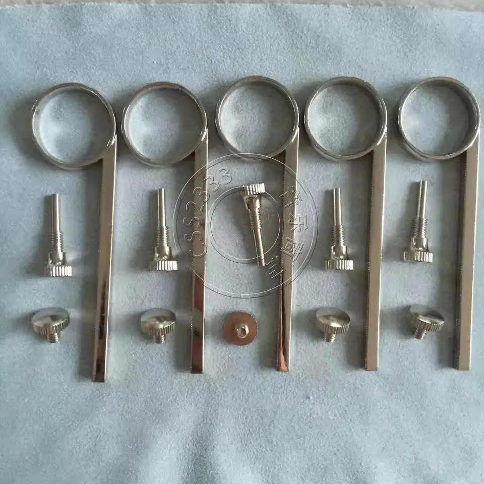 

5 set Nickel Plated Trumpet Slide Finger Ring for repairing part screws for fix