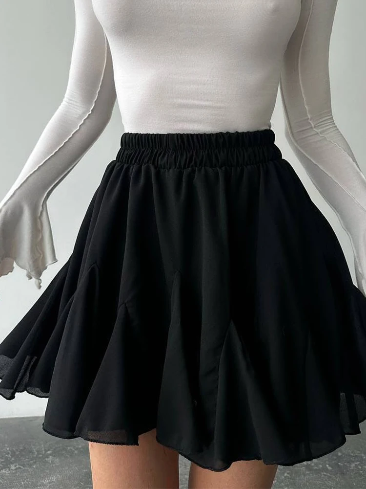 

Solid Color Skirt Women Small Fresh Casual Fashionable Versatile Chic Sweet Skirts And Stylish 2026 New Design Wear
