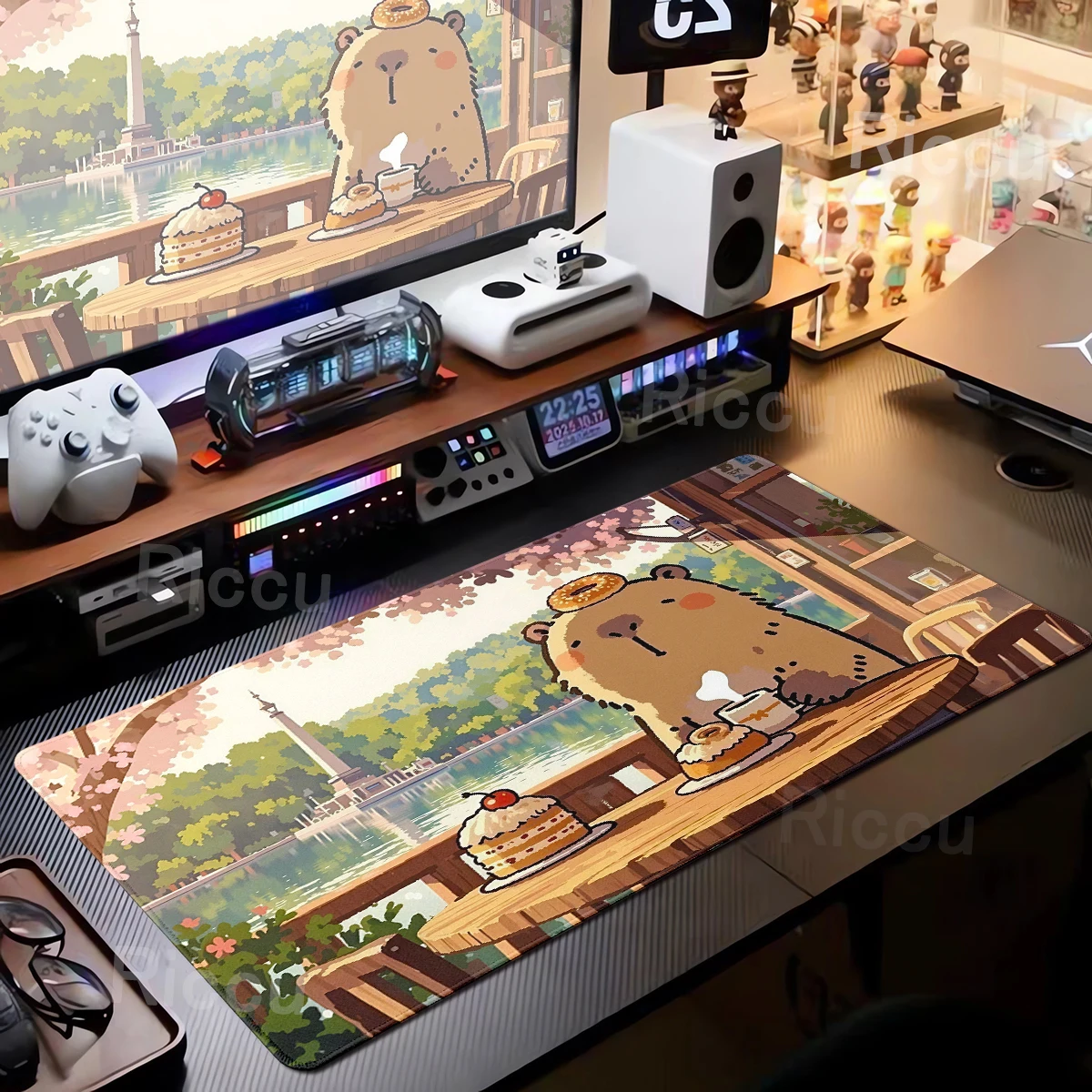 

Милый коврик для мыши с капибарой, коврик для клавиатуры, коврик для стола с изображением животных, геймерский шкаф, коврик для мыши, игровые расширенные коврики, настольная панель, Xl, офисные аксессуары для ПК