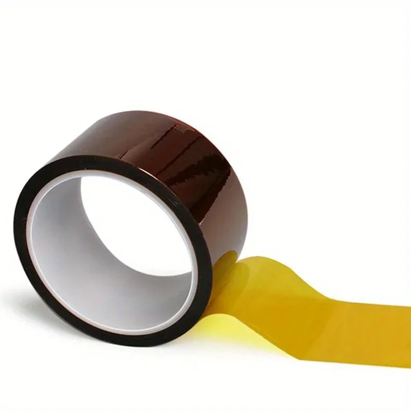 High-Temperature Resistant Polyimide Tape - Thermal Insulation & Adhesive for 3D Printing,Soldering MaLight Beigeg