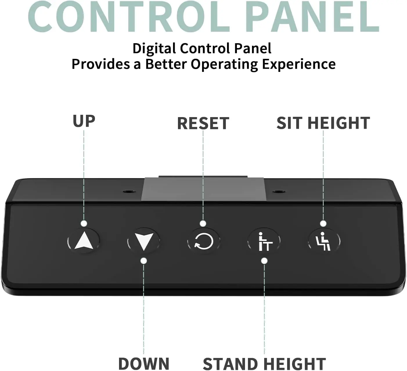 Electric Standing Desk 40x 24 Inches Height Adjustable Desk Computer  T-Shaped Metal Bracket with Memory Settings