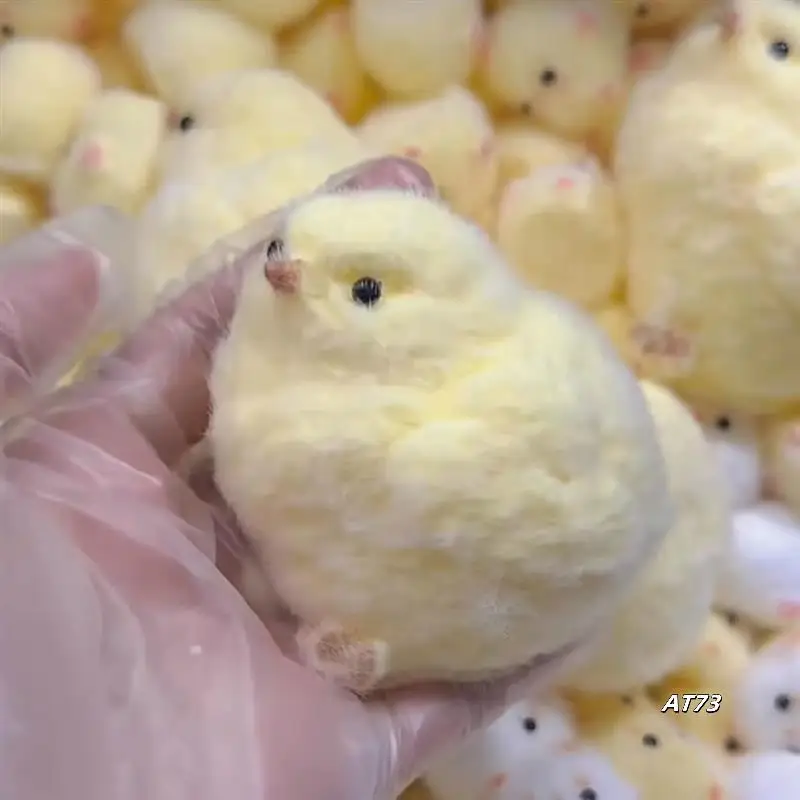 Keai Buatan Tangan Menggaruk Dan Menggosok Hadiah Ayam Silikon Ayam Kuning Kecil