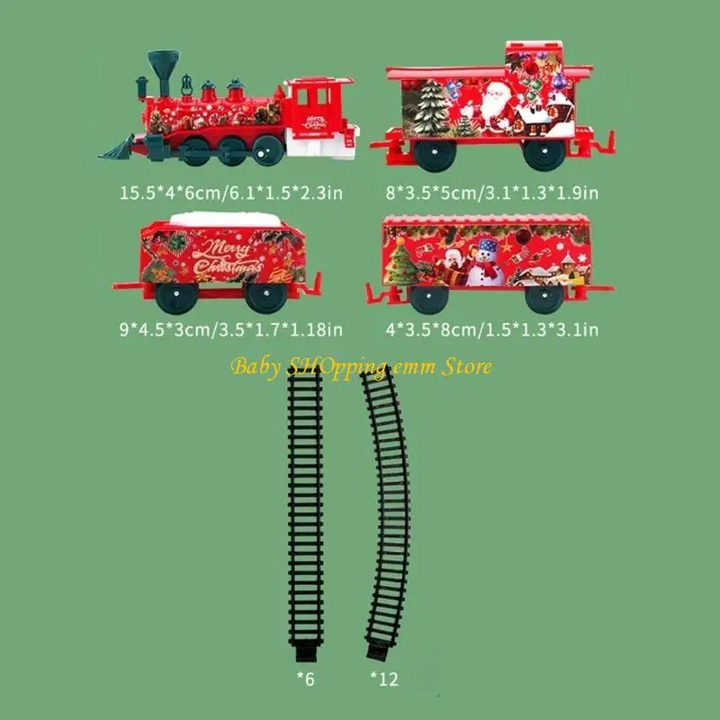 23GD Mehrzweck-Weihnachtszug-Spielzeugset mit batteriebetriebenem Motor und Schienenzubehör für die Weihnachtsfeier