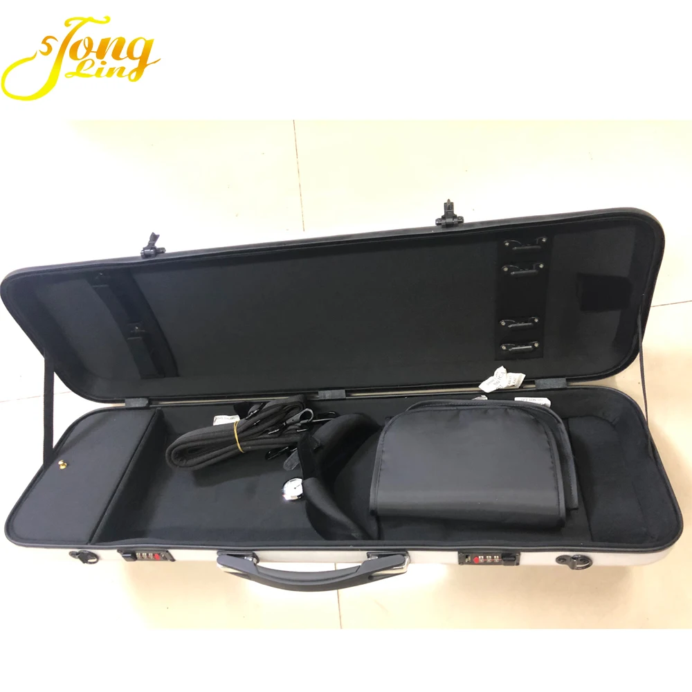 Tongling Black Good Quality Cheap Prices Fiberglass Hard Violin Case Sales in China