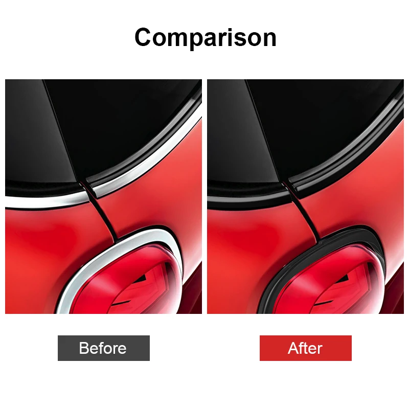 Película de vinilo para embellecedor de ventana de coche, pegatina de cintura para puerta, línea negra, accesorios de decoración para Mini Cooper