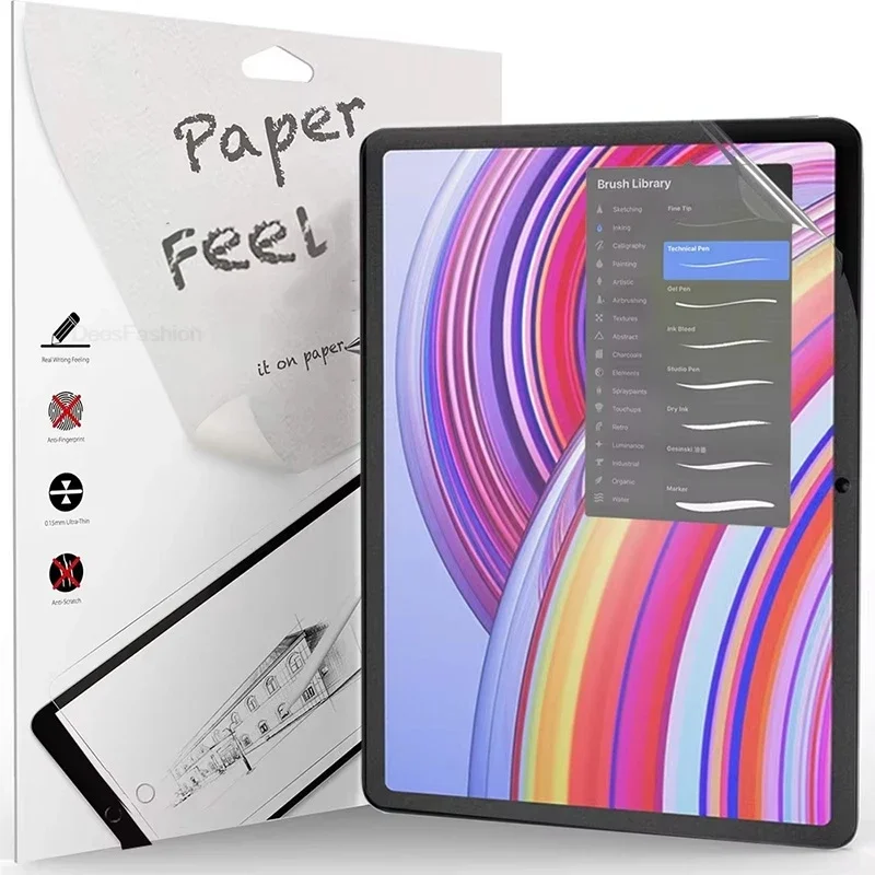Paper Feel Like Screen Protector For Samsung Galaxy Tab S7 S8 S9 S10 Plus Ultra FE S6 Lite Samsung Tab A8 A9 A7 No Glass