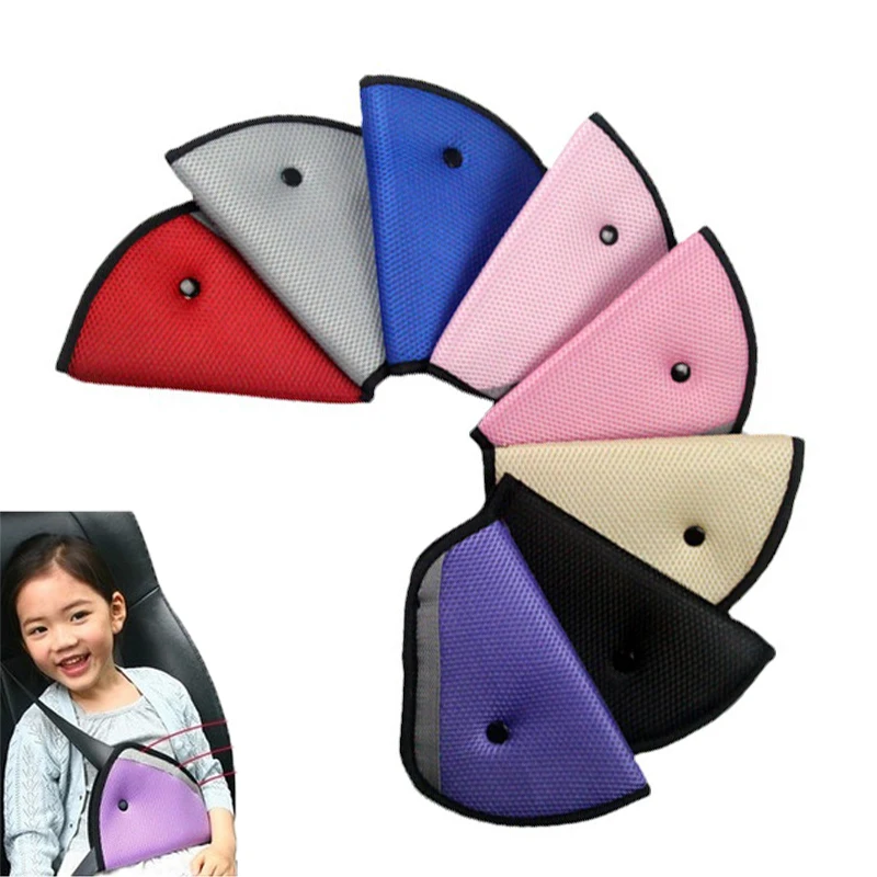 Universal Car Safe Fit Seat Belt Sturdy Adjuster Car Safety Belt Adjust Device Triangle Baby Child Protection Baby Safety