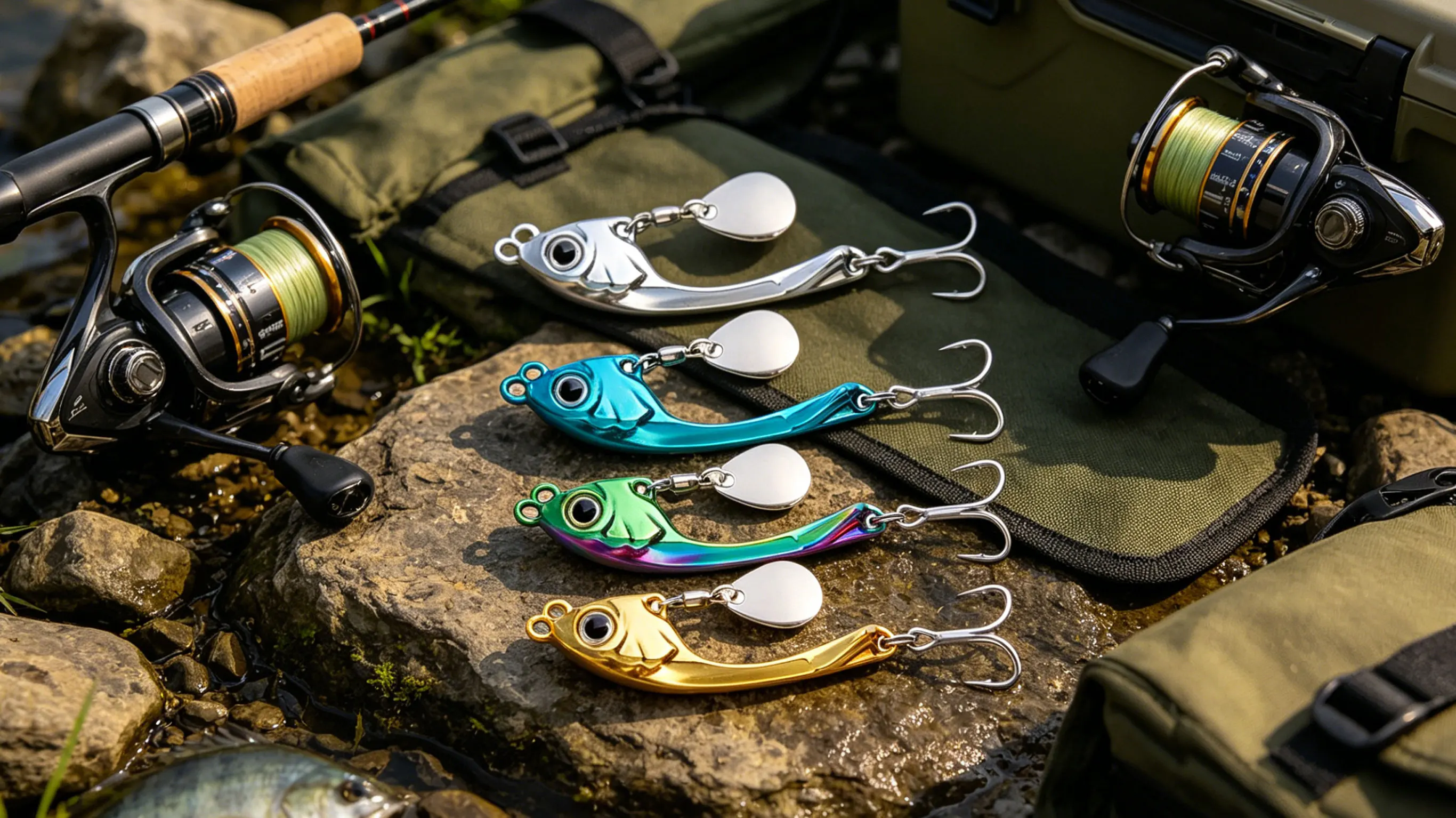 1Pc Metal Jig Bait Spinner 3D Eye Color Laser Spinning Gear Luring Cast Fishing Tackle Blade Hook Pesca VIB Lure Artificial Bait