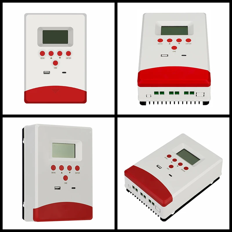 ECGSOLAX 30A MPPT الشمسية جهاز التحكم في الشحن 12 فولت 24 فولت لوحة طاقة شمسية منظم مع شاشة الكريستال السائل جهاز تحكم يعمل بالطاقة الشمسية ماكس PV 100VDC
