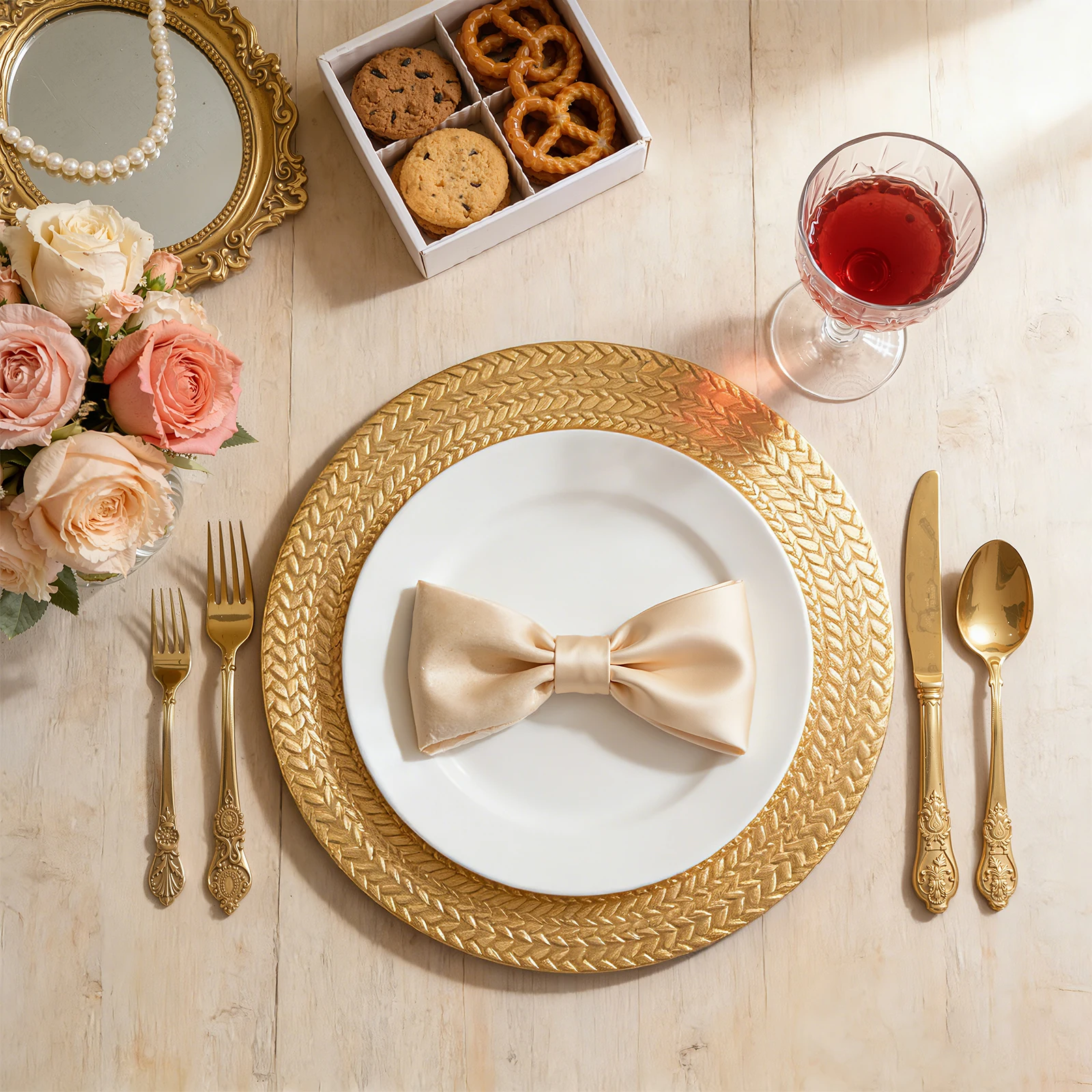 50개 세트 골드 차저 플레이트 9인치 플라스틱 재사용 - Gold Plated Cutlery 리뷰 및 가격