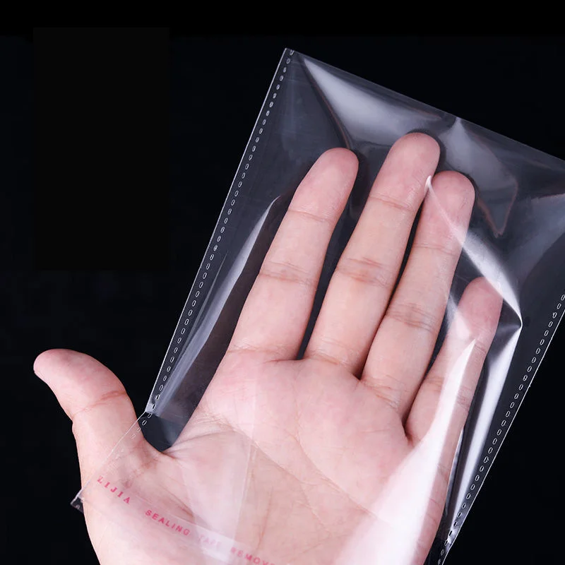 100PCS Opp Selbstklebende transparente Plastiktüte Kleidung Schmuck Verpackung Selbstklebende Keks Süßigkeiten Verpackung Zellophanbeutel – Detail 5