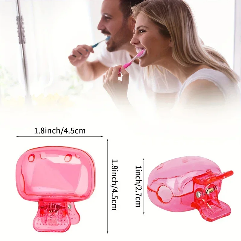 1PC Travel Toothbrush Head Covers Toothbrush Protector Cap Brush Pod Case Protective Portable Plastic Clip For Household Travel image 6