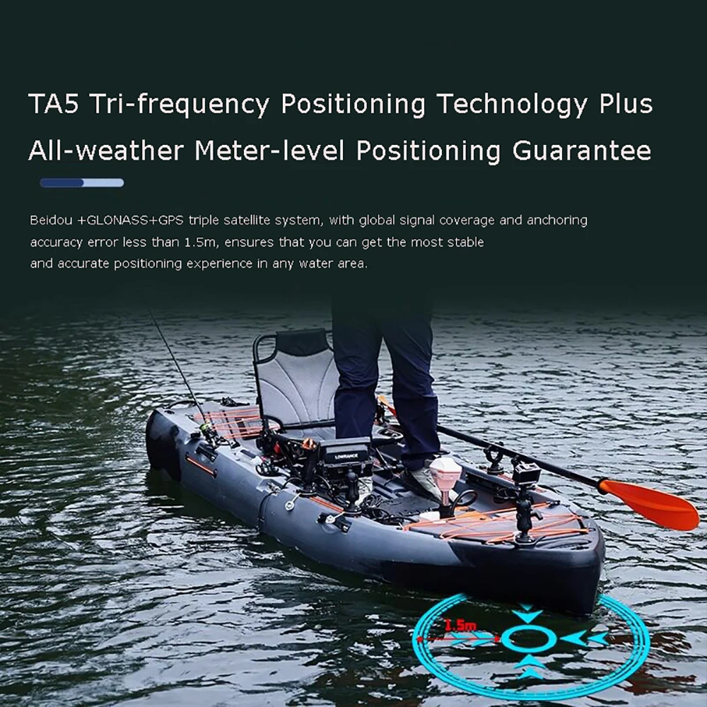 12V/24V for Fishing Boat IP67 Waterproof GPS Tracking Electric Outboard Motor 30LBS Thrust