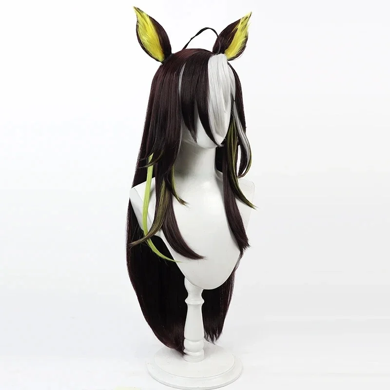 Uma Musume Pretty Derby Dream Journey-Peluca de Cosplay de 80CM de largo, pelo sintético resistente al calor, juego de rol para fiesta de Halloween
