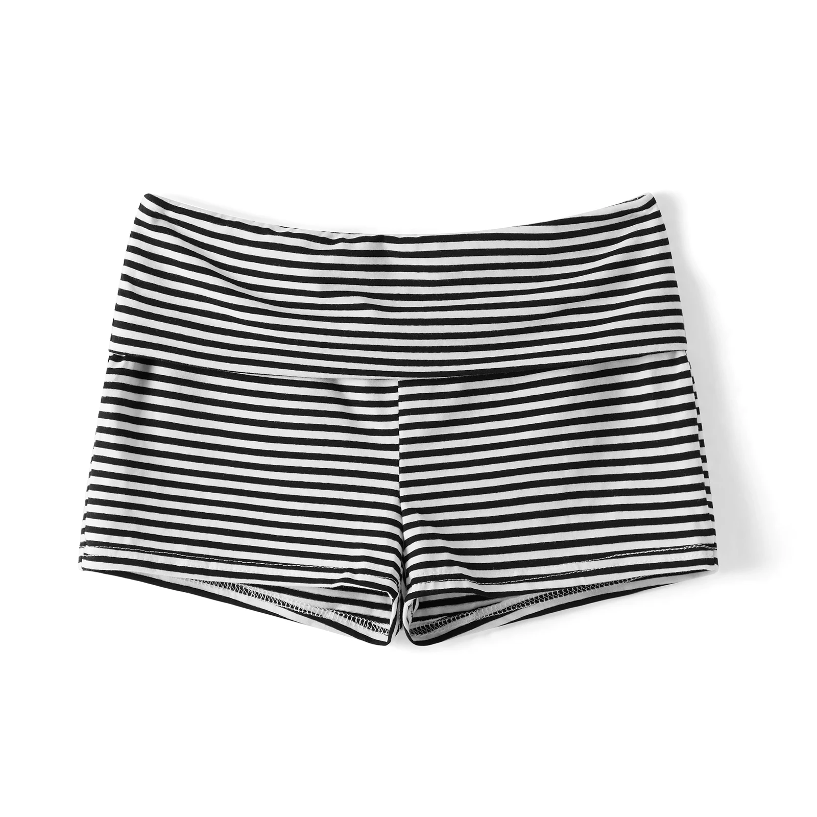 Solid Color/Stripe Low Rise Pajama Shorts Women's Slim Comfy Sleep Bottoms Summer Casual Slim Fit Short Pants Aesthetic Clothes