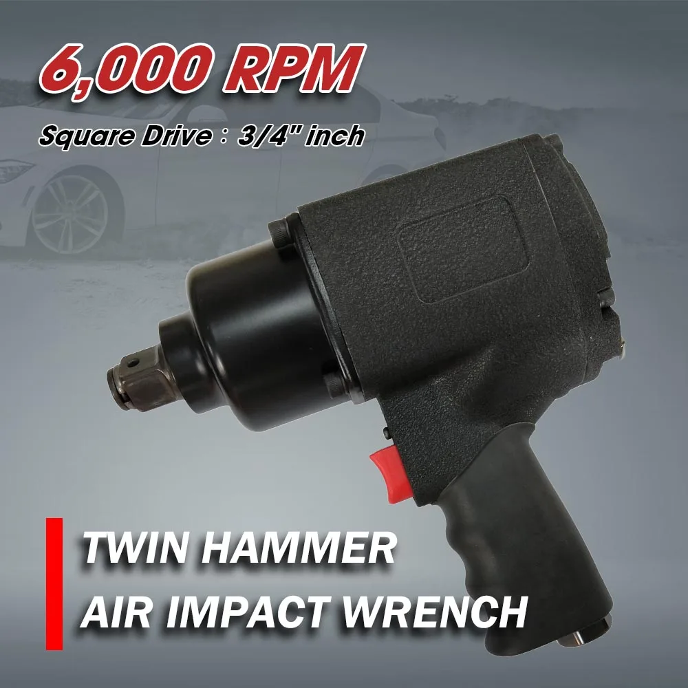Twin Hammer Air Impact Wrench 3/4