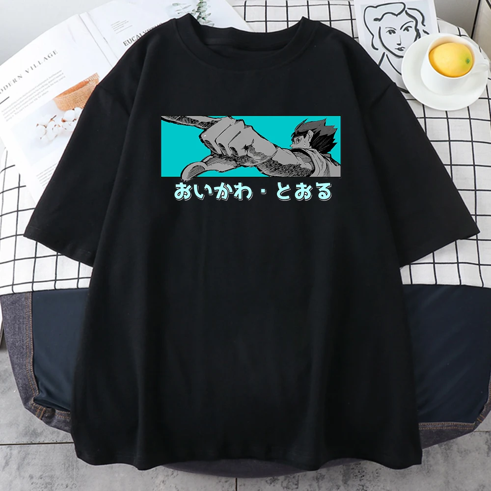 Haikyuu Oikawa Tooru T-shirt Anime Harajuku Hip Hop Fashion Top Summer Short Sleeve Breathable Clothing Male Sport Streetwear