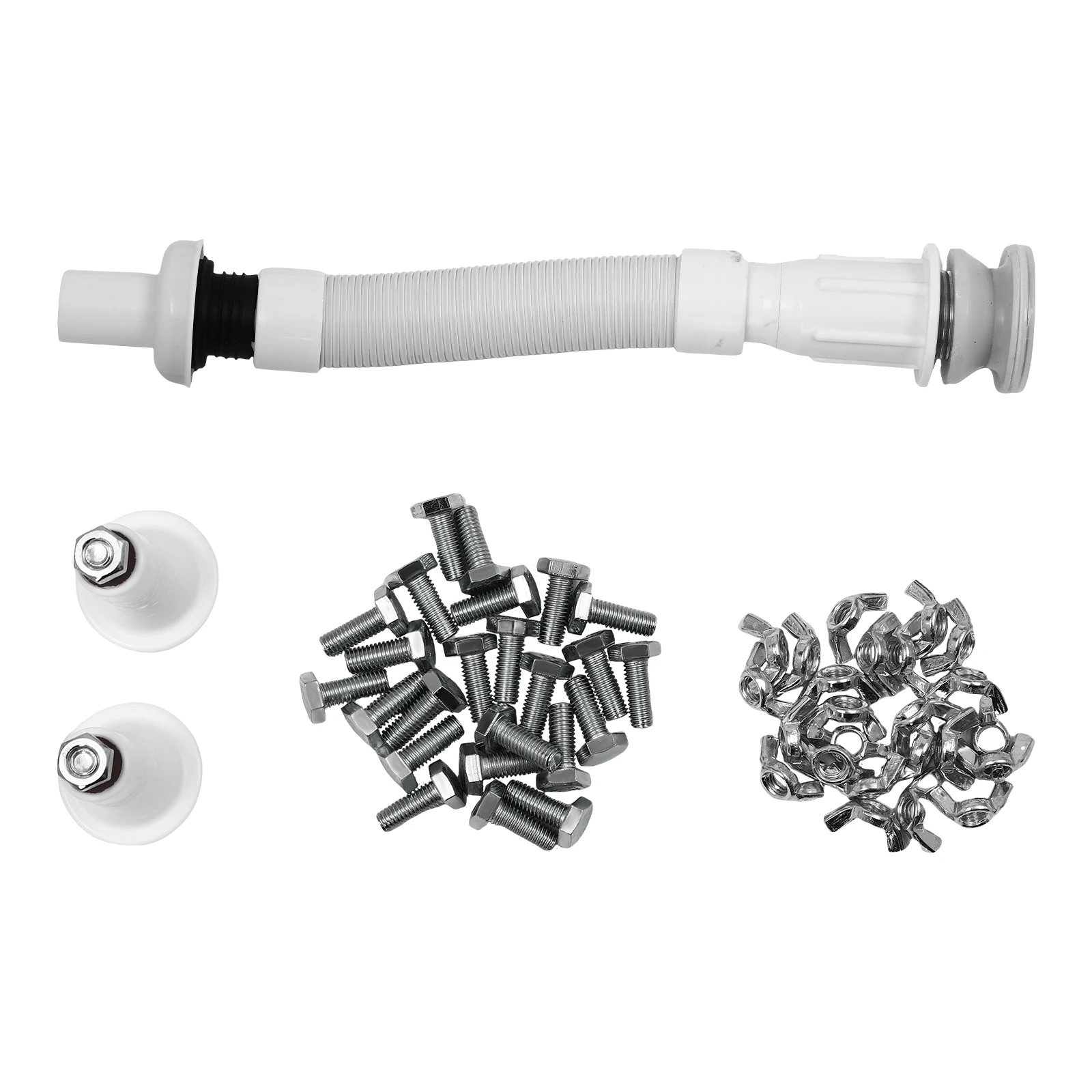 Utility Sink Laundry Tub with 220.46 lbs Capacity, Adjustable Feet, 360° Rotatable Faucet, Removable Washboard, Easy Installatio