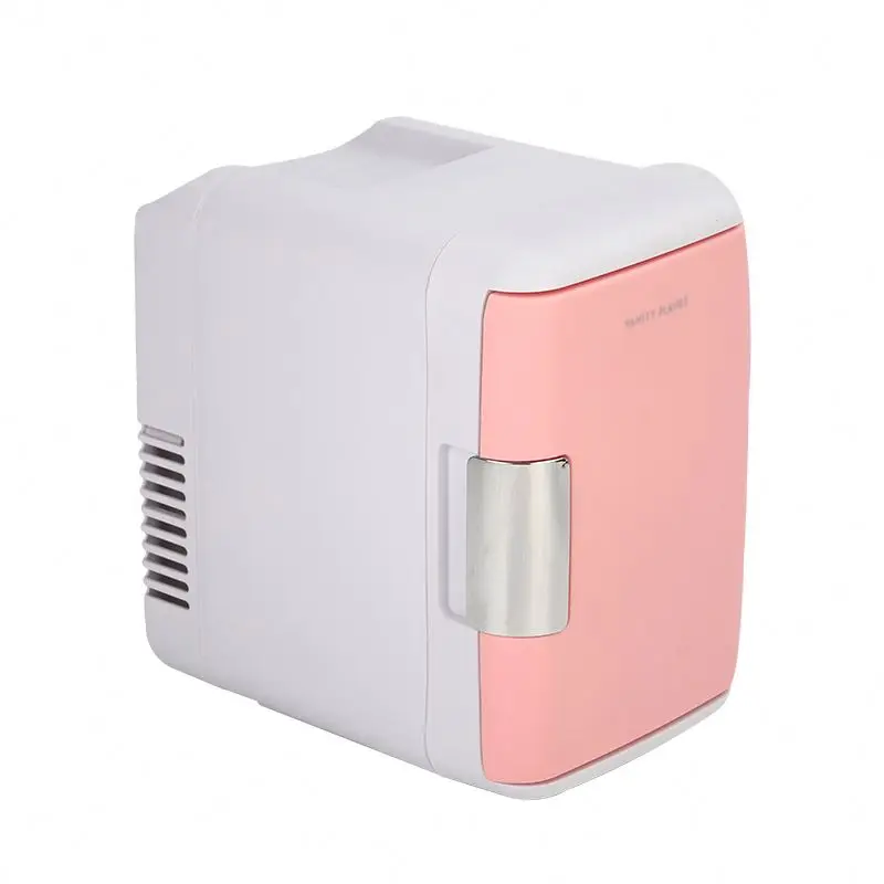 Smart Library Transparent 12 Volt Small Size Personal Makeup Display Mini Bar Fridge Refrigerator For care