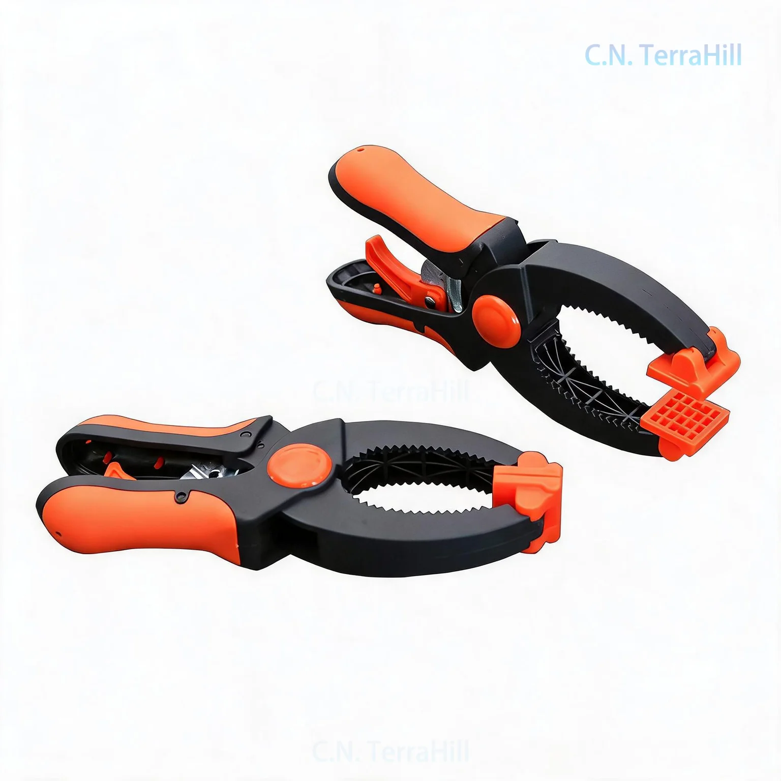 Woodworking Spring Clamp Ratchet Quick Release Clamp with Trigger, 6 Inch Opening, Wood Board Fixing Tool for DIY Carpentry
