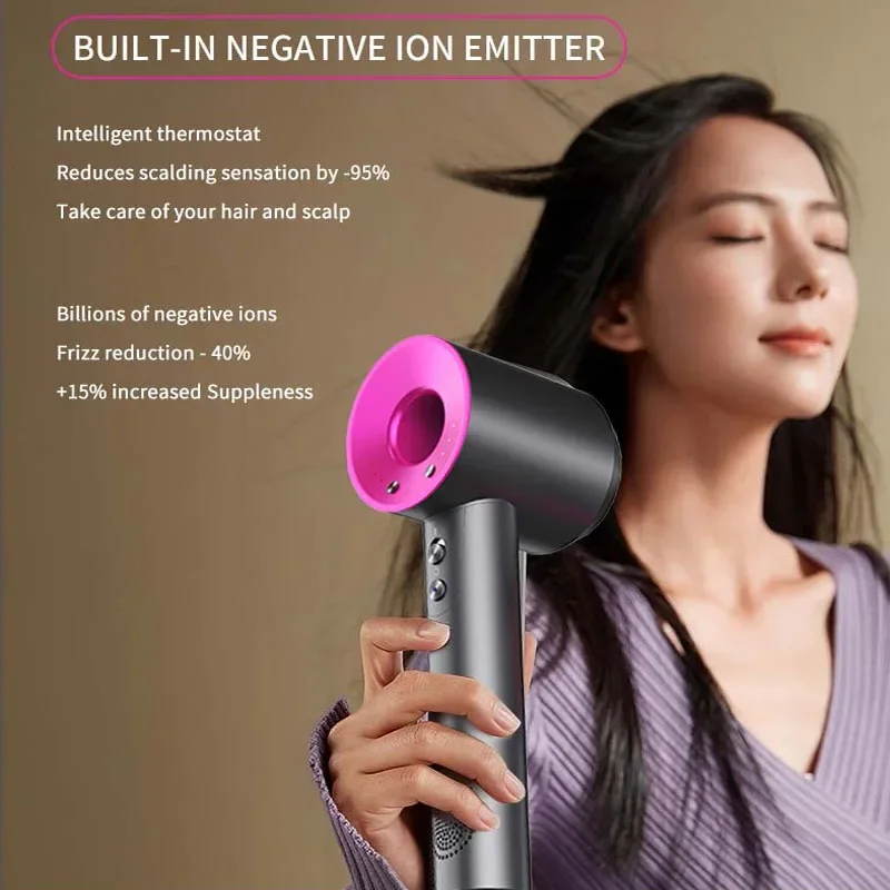 High-Speed Hair Dryer High-Power Negative Ion Hairdryers   Hair Salons Hair Care Hot/Cold Air Blow Dryer Free Shipping