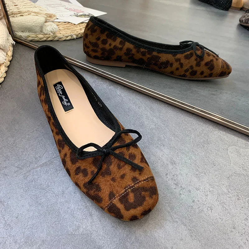 Modische flache Damenschuhe, Ballerinas, neue Frühlings- und Herbstkollektion, weiche Slip-On-Schuhe für Damen, Schmetterlingsknoten, flache Damenschuhe. – Detail 16