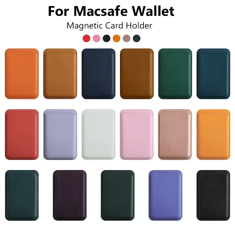 Multi Color Mobile Phone Magnetic Leather Card Bag Slot Wallet Case For iPhone 15 16 Pro Max 14 13 12 11 For Samsung S24 Ultra