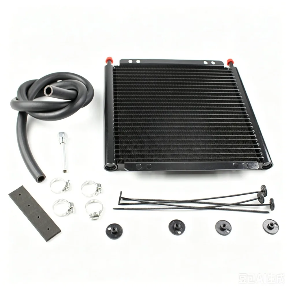 Cooling System Universal Transmission Oil Cooler Automatic Manual Aluminum Radiador Gearbox Rapid Cool Plate and Fin