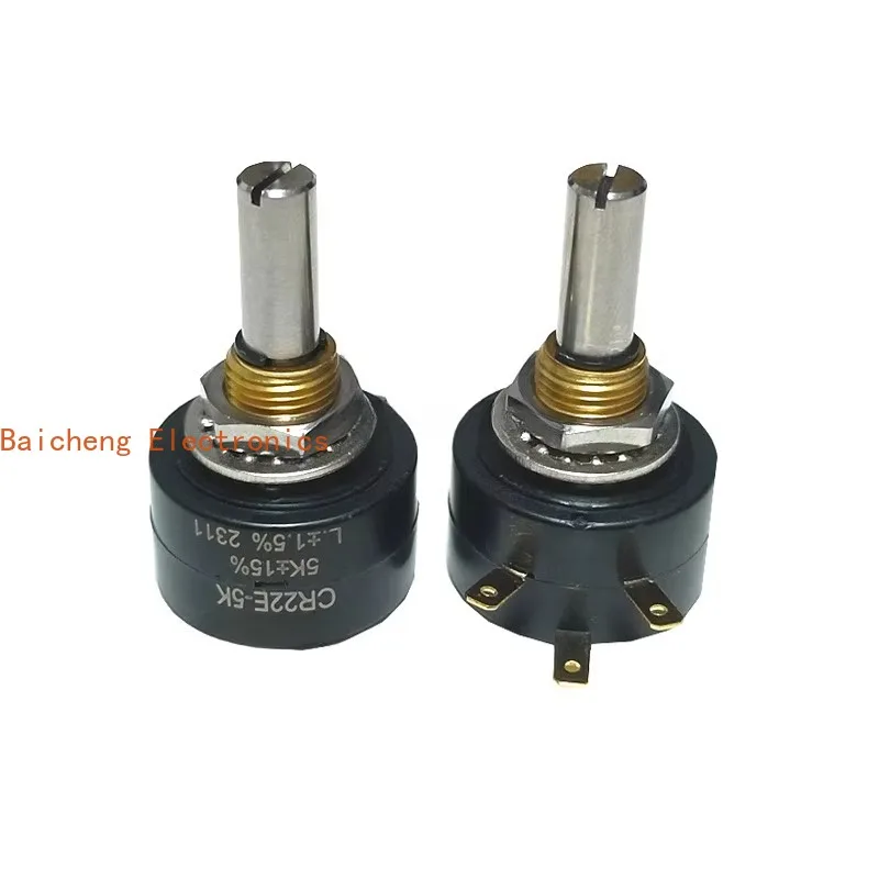 2PCS CR22E single turn conductive plastic potentiometer 1K2K5K10K can replace FCP22E/WDD22P1