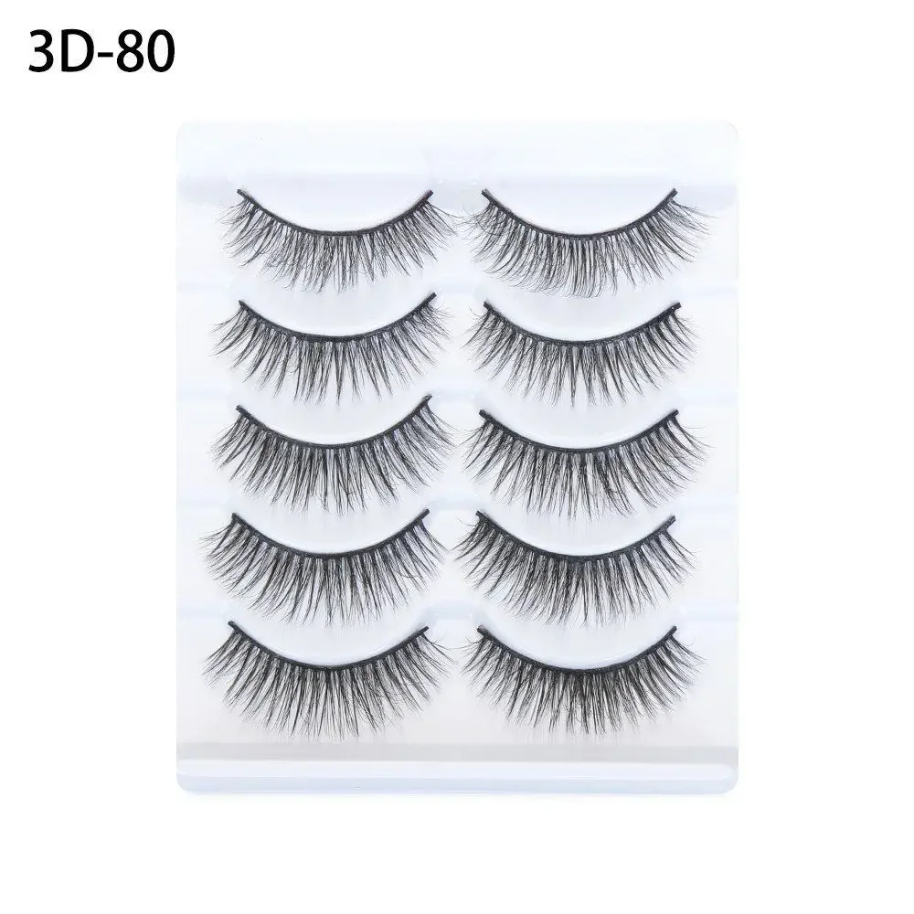 動物実験なしのハンドメイドビューティーメイクアップ、再利用可能なつけまつげ、ナチュラルロング3Dフェイクミンクヘア、繊細でふわふわ