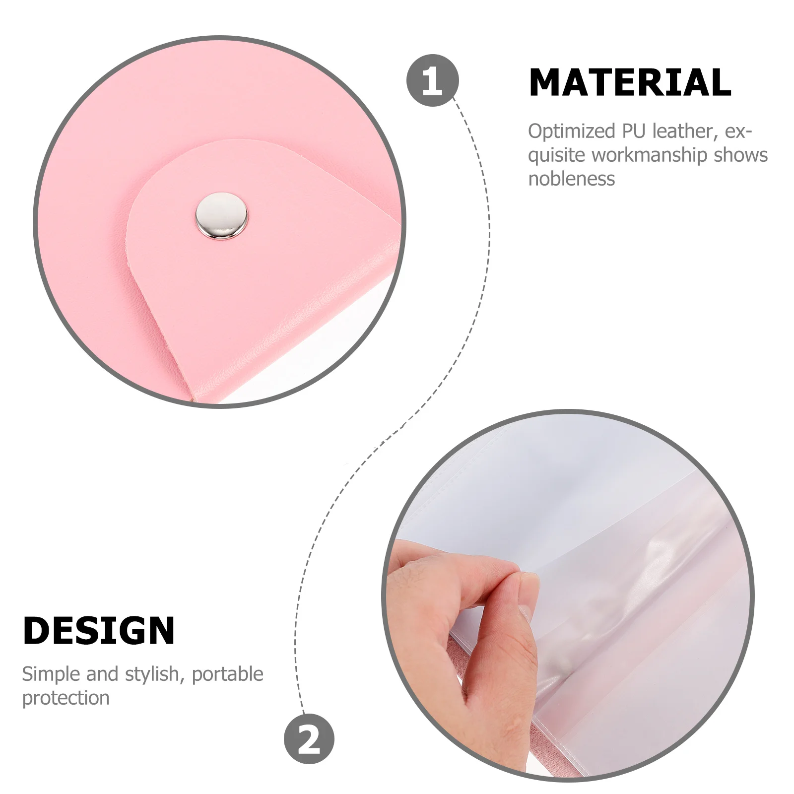 

Simple Art Stamping Plate Storage Pouch With 20 Card Slots For Manicure Templates Stickers Organizer Printing Template Holder